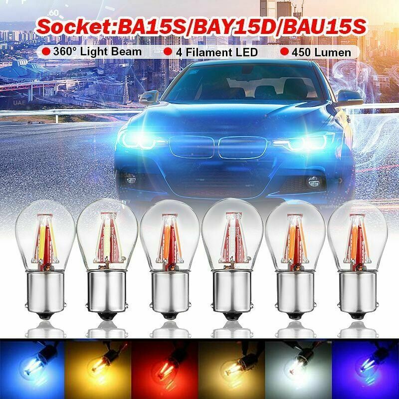4 led Filament BA15S 1156 P21W drl Ampulle