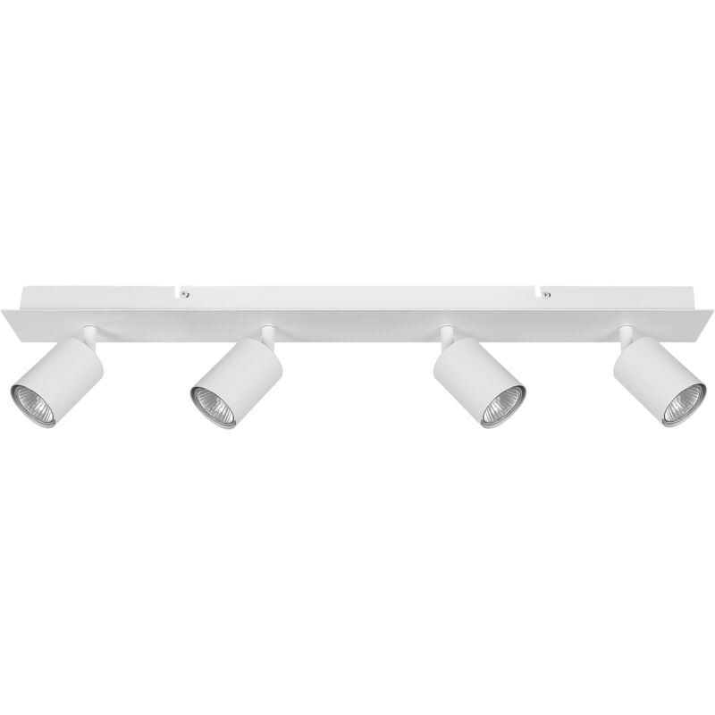 Minimalistic Ceiling Track Light Lamp Metal Adjustable White Tigris - White