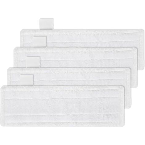 4 Lingette Microfibre Karcher Easyfix, Fixation Velcro, Pour Sol Bois Carrelage
