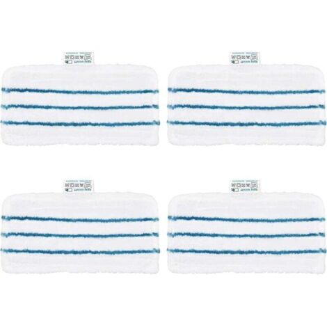 4 Lingette Microfibre pour Balai Vapeur Black et Decker, Chiffon de Nettoyage Vadrouille Rectangulaire Compatible avec FSM1600/FSM1610/FSM1620/FSM1630/HSMC1300/HSMC1321(style F)