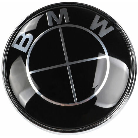 Emblèmes BMW Capot et coffre, 82 mm + 74 mm Logo BMW noir de remplacement  pour TOUS les modèles BMW E46 E30 E36 E34 E38 E39 E60 E65 - Cdiscount Auto