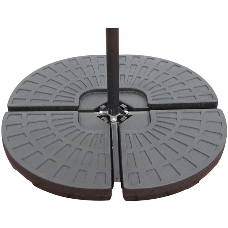 

Concept-usine - Levha 4 contrapesos para Parasol - Negro
