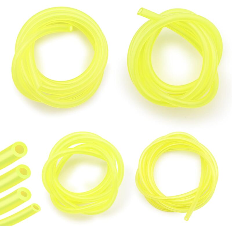 4 Lot de 1M Tuyau Durite D'Essence, Durite Essence,Tuyau Carburant, Tuyau Carburant pour Souffleur Coupe-Bordure Tronçonneuse Debroussailleuse, 4