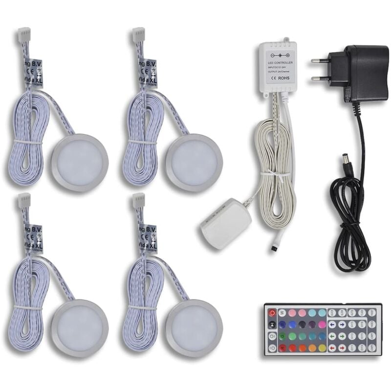 

4 Luces LED redondas para el mueble de la cocina