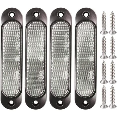 4 luci di segnalazione laterali anteriori bianche da 12 V-24 V a 27 LED per camion con rimorchio, luci di segnalazione posteriori a LED per parcheggio e rimorchio per camion, autobus, barca, camper, c