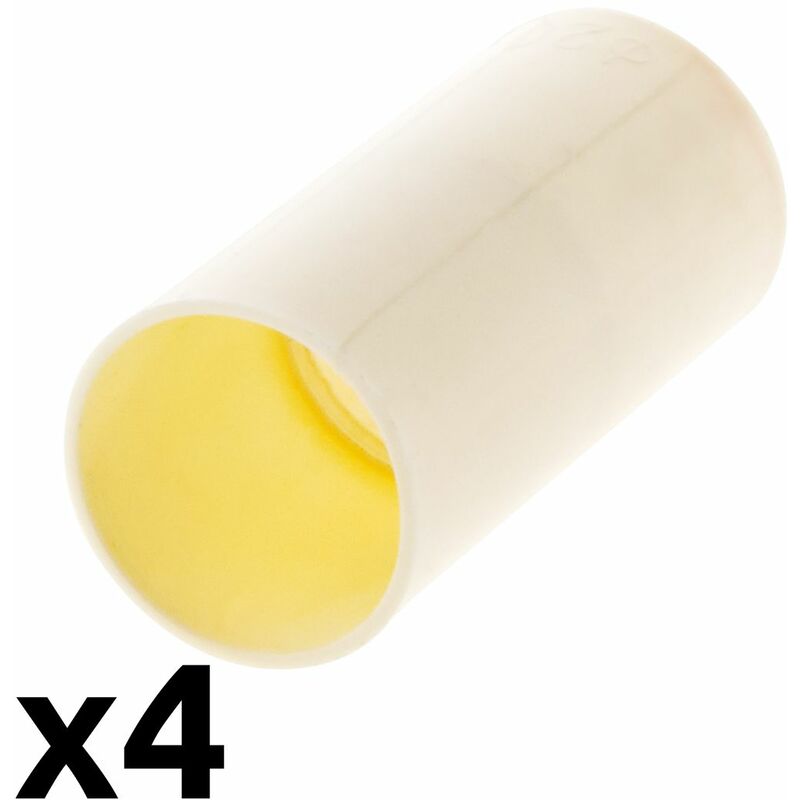 

4 manguitos para tubos 20 mm - Blanco - Zenitech