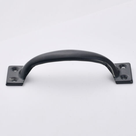 4 maniglie per mobili, pomelli per porte, maniglia da centro a centro, in ferro rustico per cucina, porta del fienile, capannone da giardino (120 mm)