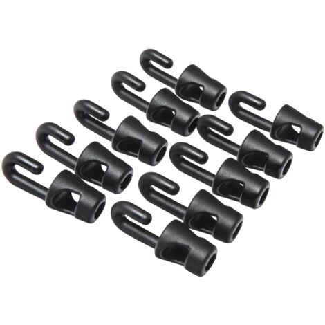 4-mm-Haken für WERKA PRO-Spanner  10er-Pack  Schwarz