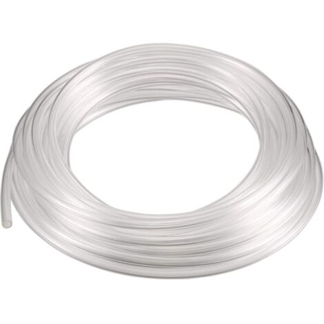 4 mm x 2,5 mm Polyurethanschlauch, Druckluftschlauch, transparent, weiß, 6 m lang