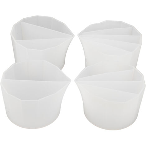 4 Modèles de Tasses à Séparation Réutilisables pour Peinture DIY, Aromathérapie et Coulée de Cire