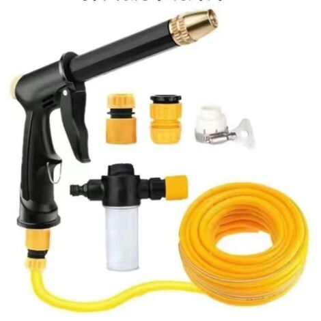 4 modelli applicabili Ugelli per tubi da giardino, erogatori di sapone e connettori rapidi, pistole per idropulitrici in metallo, spruzzatori per ugelli per tubi, ugelli per autolavaggio per esterni a