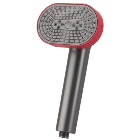4 Modes Rouge grisâtre Pommeau de Douche Haute Pression, Douche à grand panneau réglable à 360 degrés  Pommeau de Douche Economie Deau