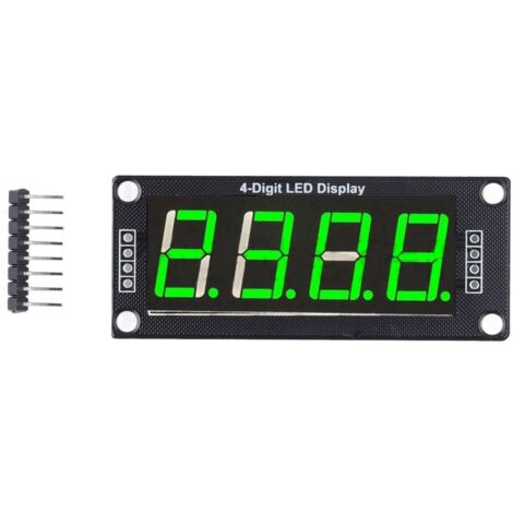 4 Modules d'Affichage Numérique LED 7 Segments 4 Bits 0.56 Pouce Vert MRA172D pour Horloge PCB