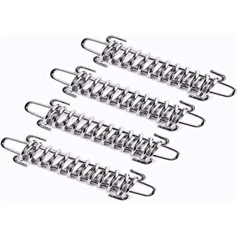 4 molle per tenda da sole, molle tenditrici per tenda da sole, molle di tensione per tenda da sole, molle di tensione per tenda da campeggio, fibbie in acciaio per corda a molla per tenda.