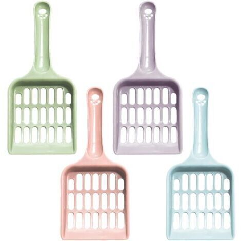 4 Morceaux De Pelle De Litière pour Chats, Pelles De Chats en Plastique, Pelle De Litière De Chat Grille, Fournitures De Nettoyage pour Animaux De Compagnie.