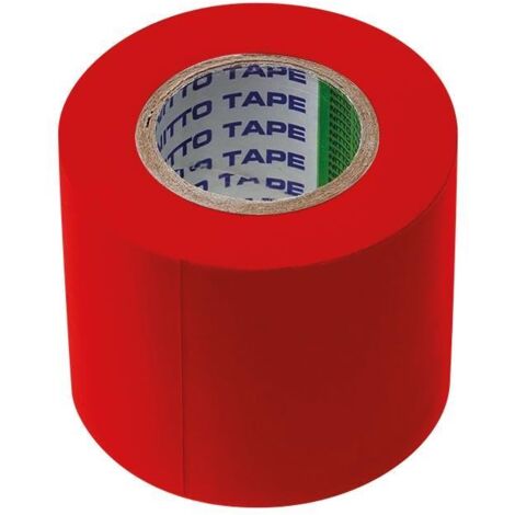 4 Nitto - Ruban Adhesif Isolant - Rouge - 50 Mm X 20 M