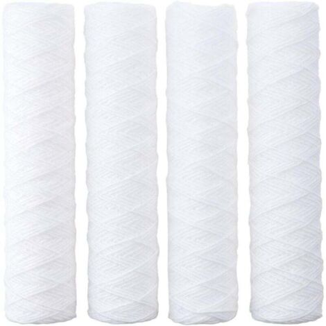 4 Pack 10 Inch Water Filter Replacement Cartridge for Any Reverse Osmosis System