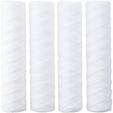 4 Pack 10 Inch Water Filter Replacement Cartridge for Any Reverse Osmosis System