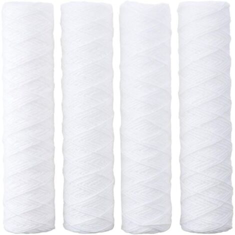 4 Pack 10 Inch Water Filter Replacement Cartridge for Any Reverse Osmosis System