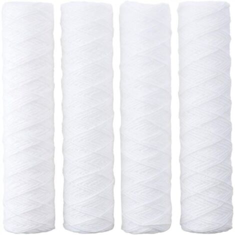 4 Pack 10 Inch Water Filter Replacement Cartridge for Any Reverse Osmosis System
