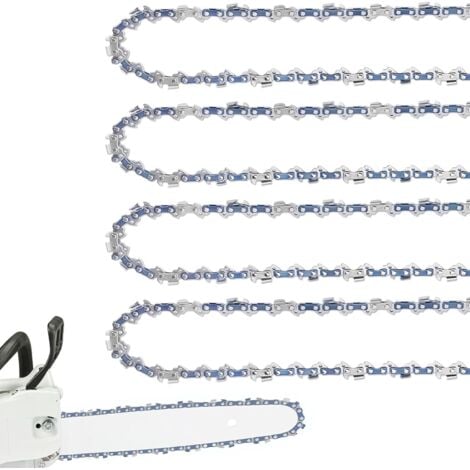 4 Pack 16 Inch Chainsaw Chain 3/8" 56 Drive Links fits Milwaukee, EGO, DeWalt, Greenworks and more