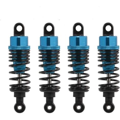 4 pack Amortisseur amortisseur métallique avant et arrière réglable 60mm (Bleu, 60mm)