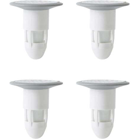 4 Pack Anti-Odor Deodorant for Shower Floor Cleaning, Hotel, Kitchen, Bathroom (White)