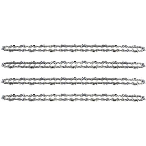 4 Pack Chainsaw Chains for 16" (40cm) Bar, 1.3mm 59 Drive Links, Compatible with Stihl, Dolmar, Husqvarna, Einhell, Bosch, Makita and Others