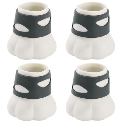 4 Pack Chair Leg Protectors for Hardwood Floors Cute Cat Paw Silicone Chair Leg Floor Protector Covers