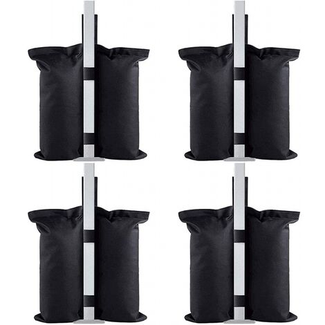 4 Pack Gazebo Sand Weights Industrial Grade Heavy Duty Double-Stitched Sand Weight Bags, Leg Weights for Pop up Canopy Tent Sun Shades, Umbrella, Trampolines Weighted Feet Bag