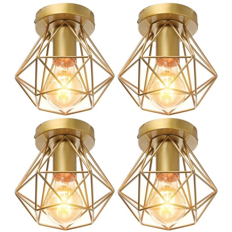 Image of 4-pack Industrial Vintage Ceiling Light Semi&hellip;