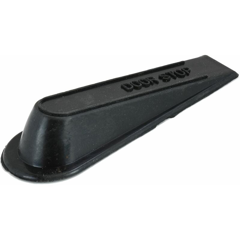 4 Pack Large Rubber Door Stopper Wedge Door Block Jam Catcher Office Home Black