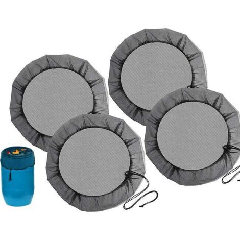 4-Pack Mesh Rain Covers 80cm, Adjustable Drawstring for Leaves & Insects Protection
