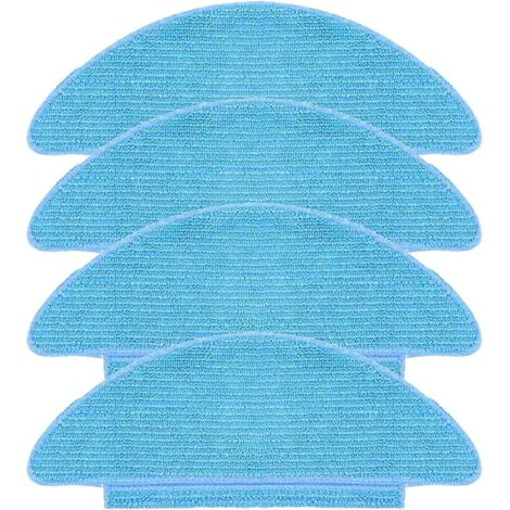4 Pack Reusable Replacement Cloths for Tikom L9000, Lubluelu SL60D, LaResar L6 Nex, Honiture Q6 SE Robot Vacuum Cleaner Accessories