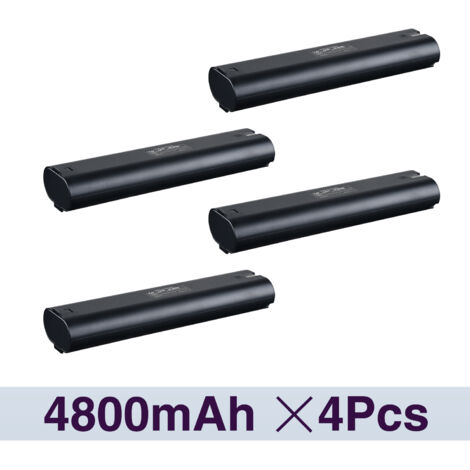 4 Pack Shentec 9,6 V 4800 mAh Ni-MH Ersatz für Makita Batterien 9000 9001 9002 9033 9600 191681-2 192533-0 632007-4