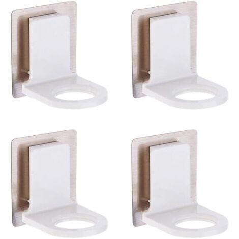 4 Pack Shower Gel Bottle Holder Self Adhesive Wall Mounted Hook Shampoo Dispenser Hook Holder for Wall Kitchen Bathroom Toilet