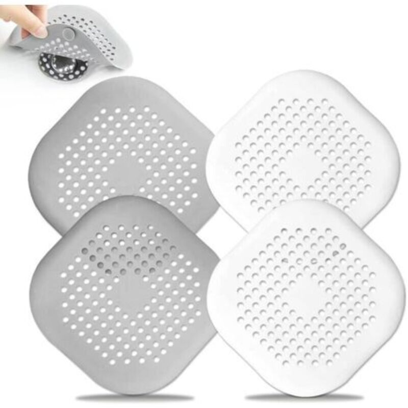 Image of 4-Pack Silicone Drain Protectors with Suction&hellip;