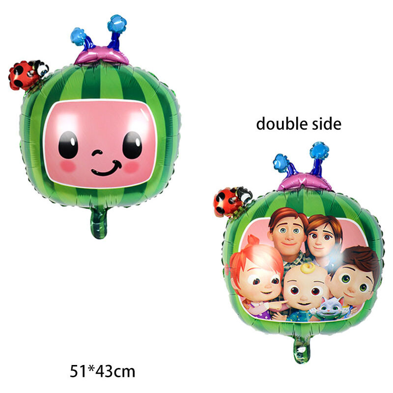 4-Pack Soufflant avec des jouets gonflables jouets de piscine flottants L'intéressant jouet d'expansion de tête de pastèque coCOMELON double face