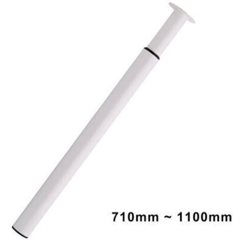 4-Pack Table Legs Adjustable Metal Breakfast Bar Leg, 60-100cm Height Metal Folding Desk Legs Folding Design for Kitchen Worktop, Dining Table (White)