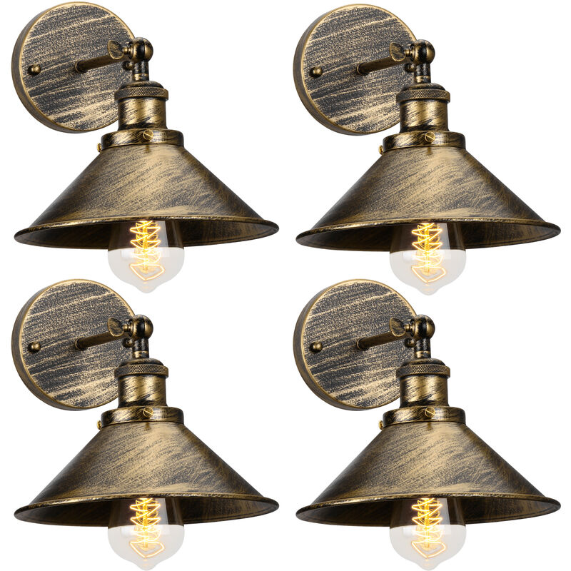 Image of 4 Pack Wall Light Industrial Vintage&hellip;