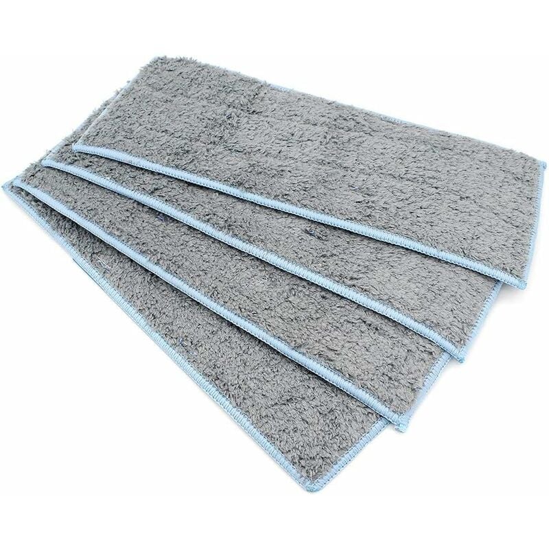 4 Pack Washable Wet Cleaning Pads, Microfiber Cleaning Cloth for Braava Jet M6 Robot