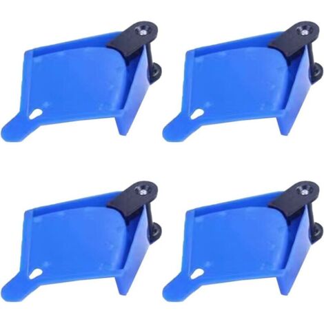 4 Packs de Guides Universels pour Tuyau de Voiture, Guide de Tuyau avec Roulettes, Tuyau de Lavage de Voiture en Plastique, Empêchant les Pneus de Rester Coincés sous la Roue pour Outil de Lavage de