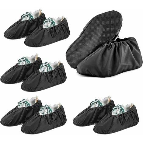 Surchaussures lavables antidérapantes 6 paires de couvre-chaussures en  velours antidérapant réutilisables