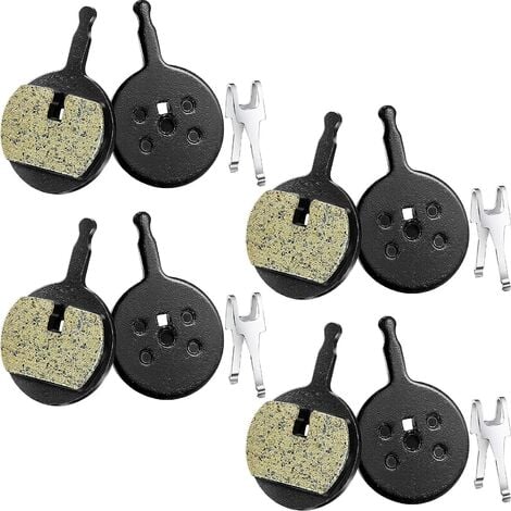 MEMKEY 4 Paires Plaquettes de Frein à Disque de Vélo Compatible avec Avid Mechanical BB5, CSC, Kingdom, Promax DC 710, 720, 913, Decipher, DSK Series, 300,300R, 310, 330, 330R, Render-R (Résine)