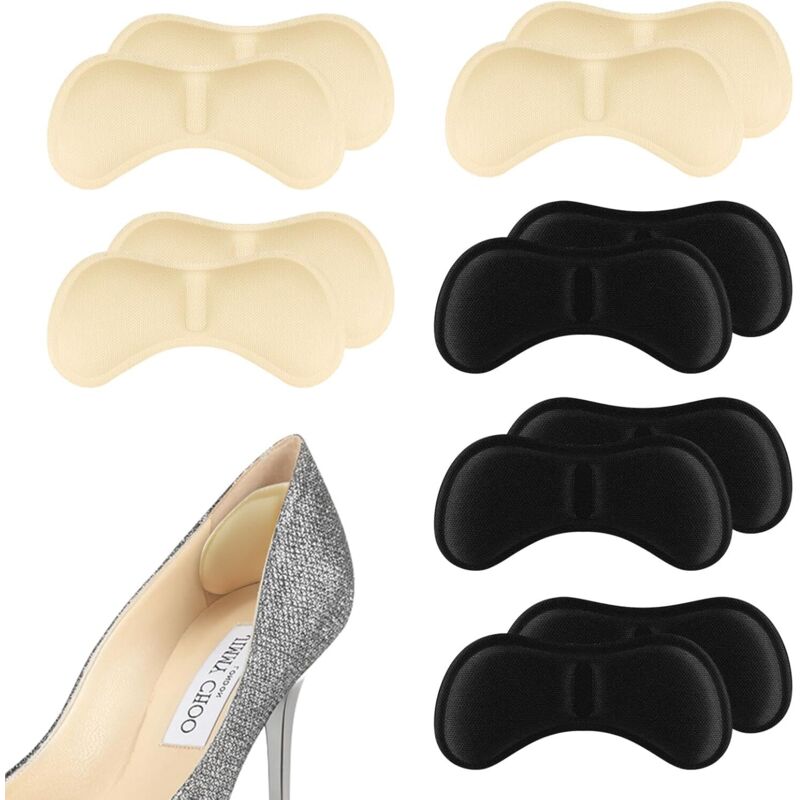 4 Paires Remplisseurs de Chaussures, Insert de Doublure de Talon Coussinets, Auto-adhésif Protege Talon Chaussure, pour Renfort de Pied