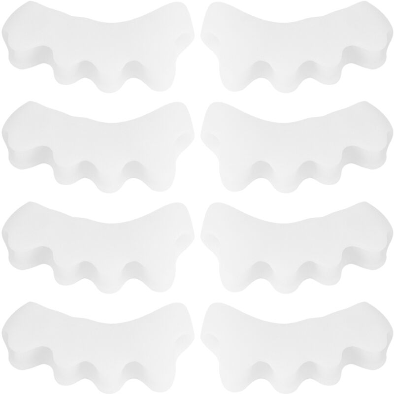 4 Paires S&eacute;parateurs d'Orteils en Gel de Silicone pour Hallux