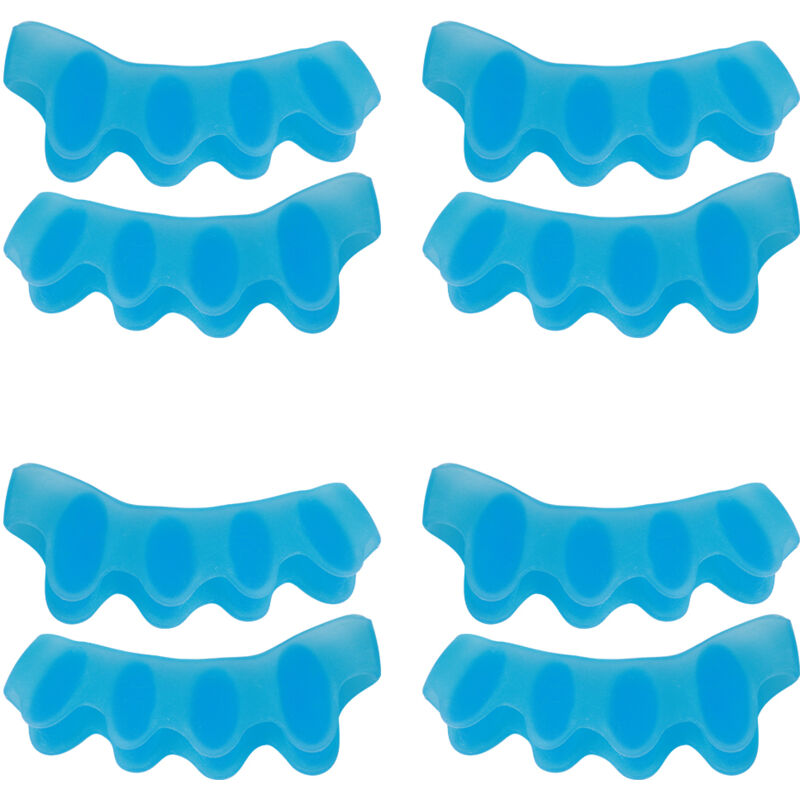 4 Paires S&eacute;parateurs d'Orteils en Gel de Silicone pour Hallux