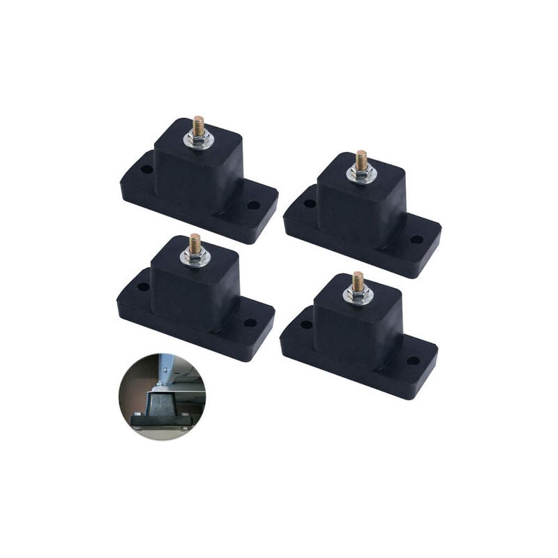 4 paires/ensemble coussinets d'isolation Anti-Vibration en caoutchouc pour climatiseur Base antichoc de montage d'amortisseur de climatisation