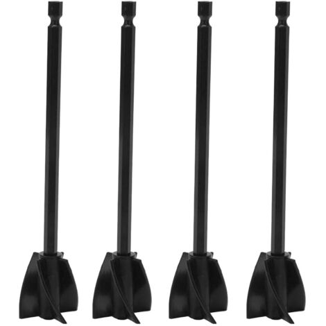 4 Pales de Mélange Résine 5 Lames Robustes pour Perceuse - Accessoire Réutilisable Mélange Peinture Uniforme