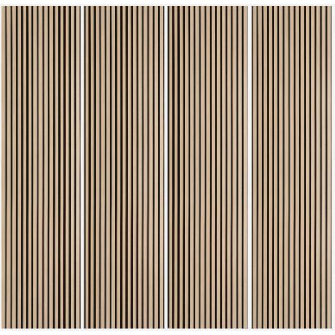 AHD AMAZING HOME DESIGN 4 paneles acústicos decorativos de nogal 240 x 60 cm Kover-W